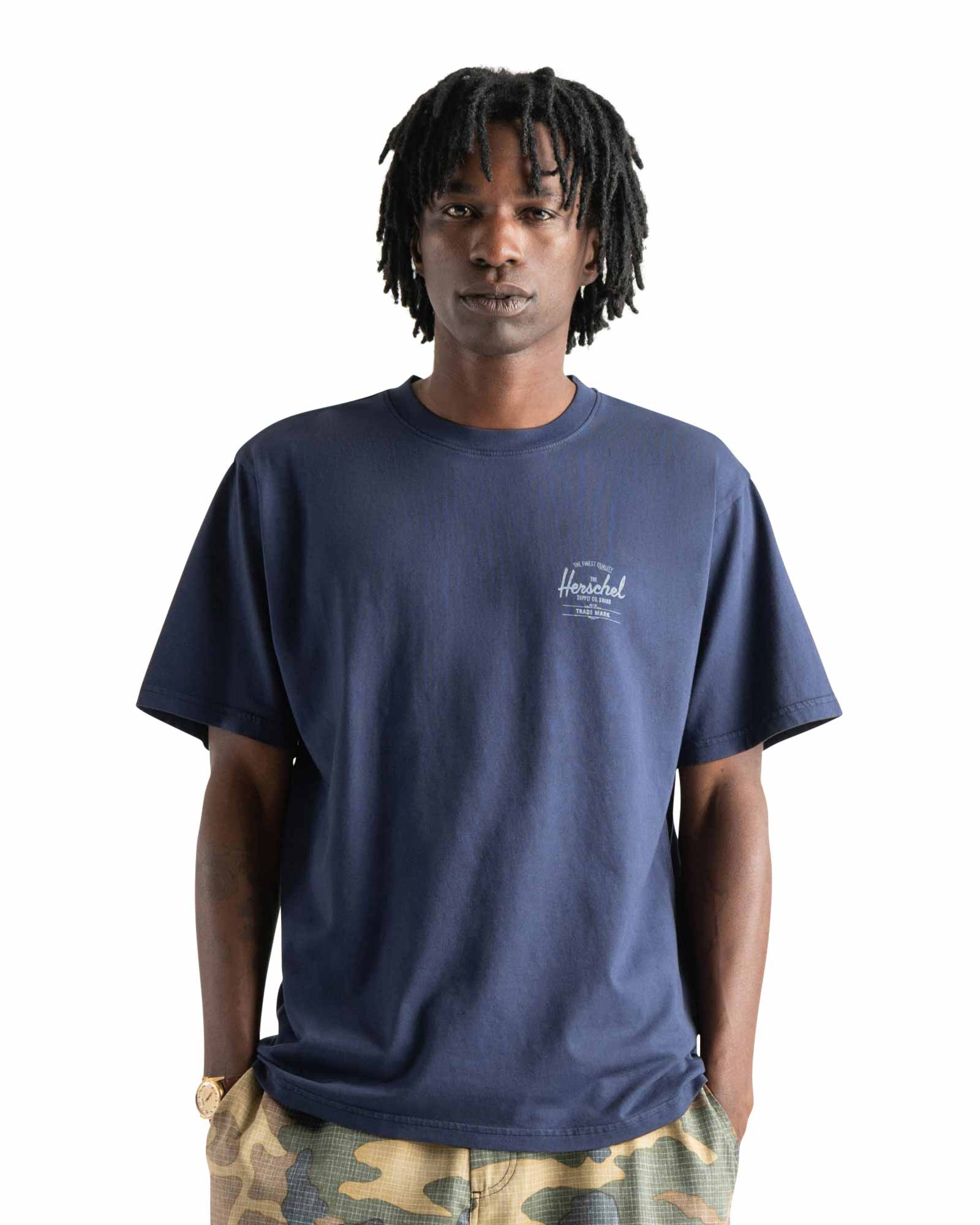 Basic Tee Dark Navy/White | Herschel Supply Co.