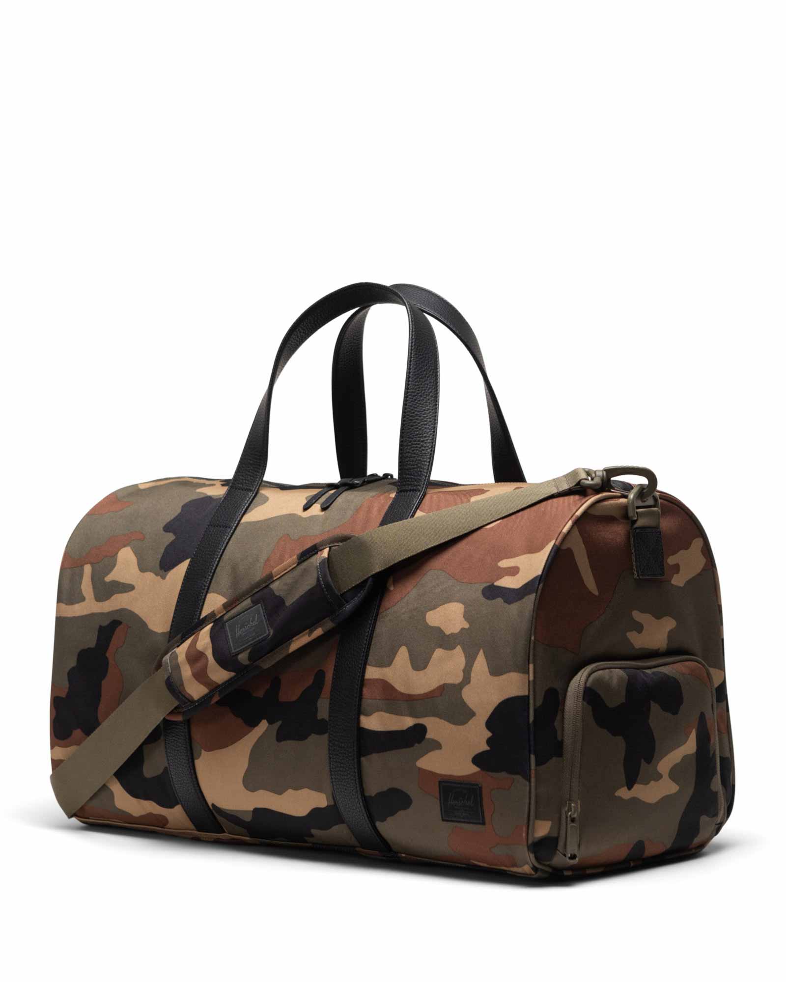 Herschel Novel™ Duffle Woodland Camo/Black Label | Herschel Supply Co.