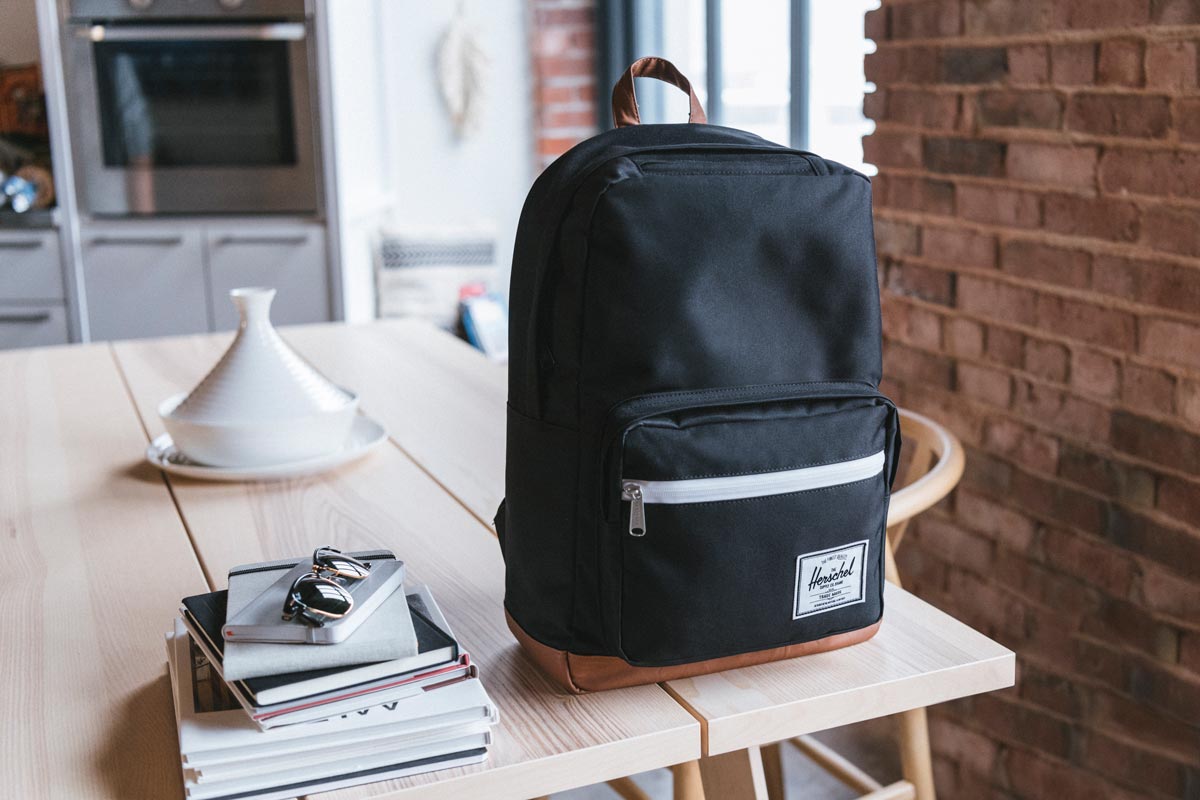 Herschel Black Backpack Pop Quiz Backpack Copen Blue Crosshatch Herschel  Supply